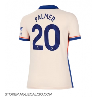 Chelsea Cole Palmer #20 Maglia Gara Trasferta Repliche 2024-25 Donna